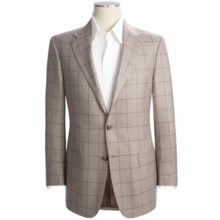 Hickey Freeman Windowpane Sport Coat - Silk-Cashmere (For Men) in Ash Brown - Closeouts