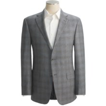 Hickey Freeman Windowpane Sport Coat - Wool-Silk (For Men) in Grey/Rust - Closeouts