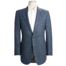Hickey Freeman Windowpane Sport Coat - Wool-Silk-Linen (For Men) in Blue/Grey - Closeouts