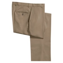 Hickey Freeman Worsted Wool Dress Pants - Flat Front (For Men) in Tan - Closeouts