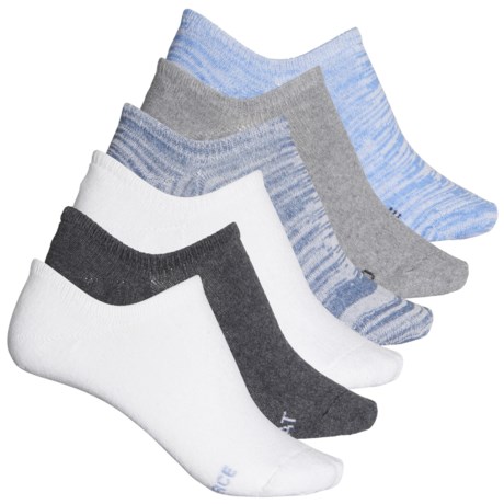 Born High  Rise Liner Socks - 6-Pack, Below the Ankle (For Women) - BLUE (M )