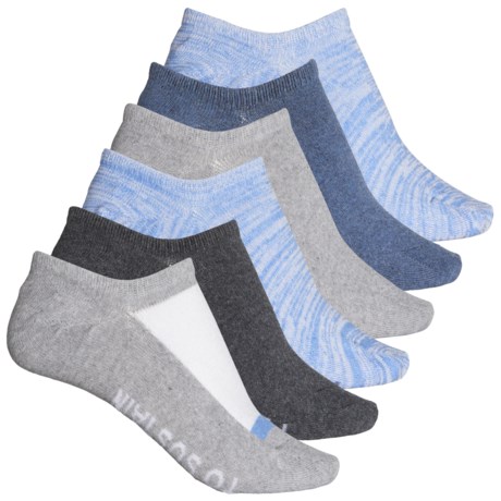 Born High Rise Liner Socks - 6-Pack, Below the Ankle (For Women) - BLUE (M )