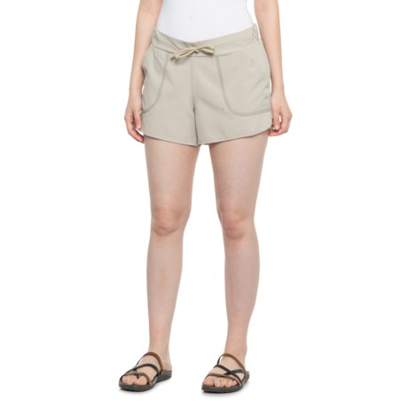 American Outdoors High-Rise Stretch Trail Shorts (For Women) - ABBY STONE (M )