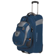 High Sierra ATQ Wheeled Backpack - 27”, Removable Daypack in Pacific/Tungsten/Black - Closeouts