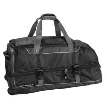High Sierra Rolling Duffel Bag - 34", Removable Top Compartment in Black/Charcoal - Closeouts