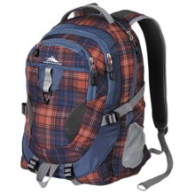 High Sierra Stalwart Laptop Backpack in Flannel Plaid/Navy - Closeouts