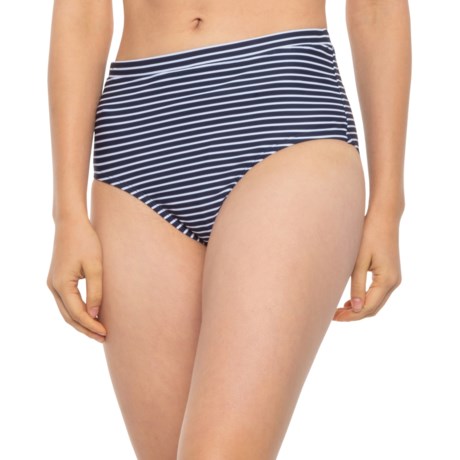 Speedo High-Waist Bikini Bottoms - UPF 50+ (For Women) - NAVY (S )