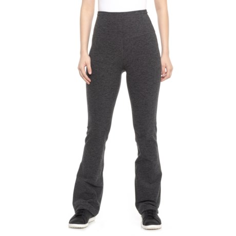 Beyond Yoga High-Waisted Practice Pants (For Women) - BLACK-CHARCOAL (XS )