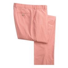 Hiltl Bi-Color Twill Pants - Flat Front (For Men) in Red - Closeouts