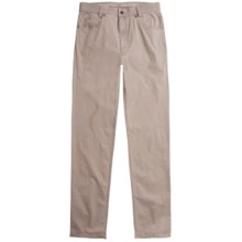 Hiltl John Inch Pants - Stretch Cotton (For Men) in Dark Beige - Closeouts