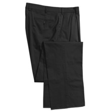 Hiltl Nano Bionic Giza Pants - Stretch Cotton, Double-Reverse Pleats (For Men) in Black - Closeouts