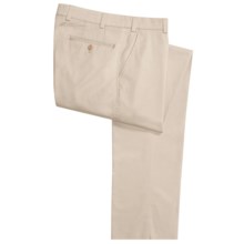 Hiltl Napa Giza No-Iron Pants - Flat Front, Comfort Waistband (For Men) in Light Beige - Closeouts