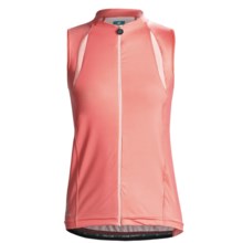 Hincapie Cortina Cycling Jersey - UPF 30+, Full-Zip, Sleeveless (For Women) in Pink Petals - Closeouts
