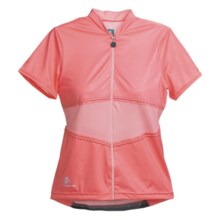 Hincapie Elegante Cycling Jersey - UPF 30+, Short Sleeve (For Women) in Pink Petals - Closeouts