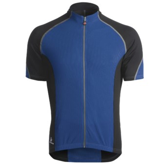 Hincapie Ponteza Cycling Jersey - UPF 30+, Full-Zip, Short Sleeve (For Men) in Marine