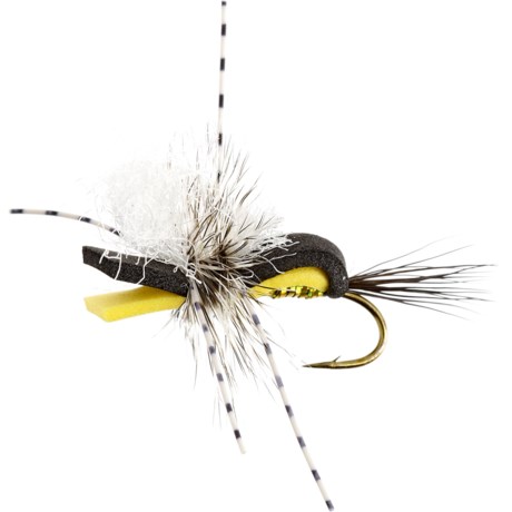 UMPQUA Hippie Stomper Grillos Dry Fly - Dozen - YELLOW (10 )