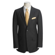 Holbrook Black Stripe Suit - Wool (For Men) in Black - Closeouts