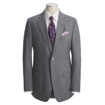 Holbrook Grey Pinstripe Suit - Wool (For Men) in Grey