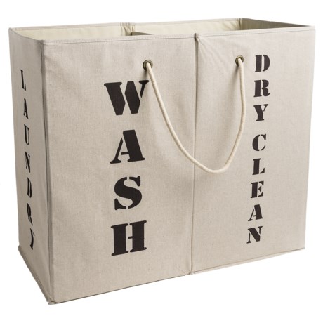 Hold Everything Double Laundry Hamper