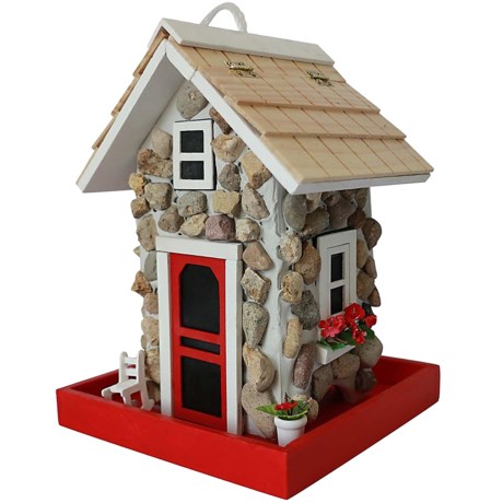 Home Bazaar Fieldstone Guest Cottage Bird Feeder