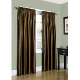 Home Studio Metallica Faux-Silk Curtains - 84", Rod Pocket