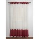 Home Studio Two-Tone Banded Curtains - 84", Crushed Voile, Grommet Top