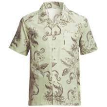 Honolua Lifestyle Floral Print Shirt - Short Sleeve (For Men) in Sea Spray - Closeouts