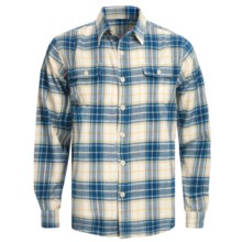 Honolua Maoli Twill Flannel Shirt - Long Sleeve (For Men) in Sea - Closeouts