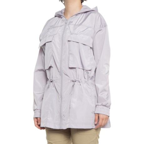 Apana Hooded Anorak Rain Jacket (For Women) - DREWDROP (L )