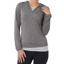 Horny Toad Swifty Hoodie Sweatshirt - Dri-Release®, TENCEL®, Zip Neck (For Women) in Charcoal - Closeouts