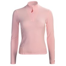 Hot Chillys Micro-Elite Brushed Top - Heavyweight Base Layer, Zip Neck, Long Sleeve (For Women) in Pink - Closeouts