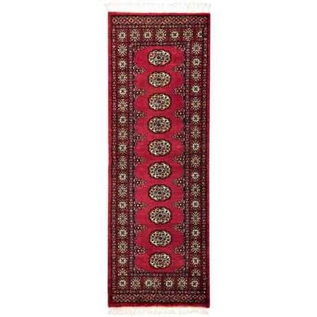 HRI Bokhara Collection Hand-Knotted Wool Floor Runner - 2x6?