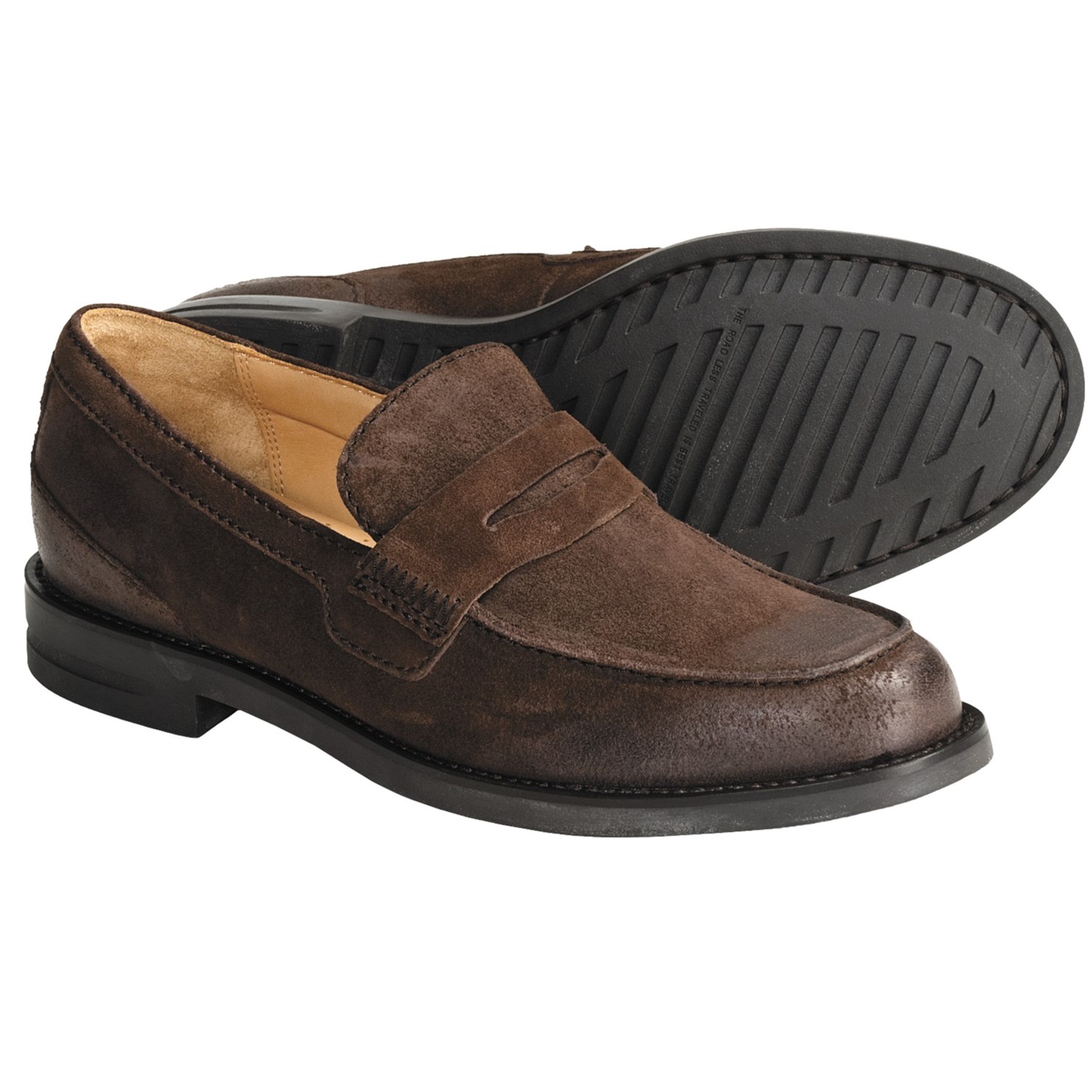 Brown Suede Loafers