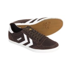 Hummel Stadil Slimmer Low Top Shoes - Canvas, Sneakers (For Men) in Coffee/White - Closeouts