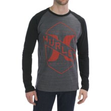 Hurley Breakaway Marble T-Shirt - Long Sleeve (For Men) in Cinder - Closeouts