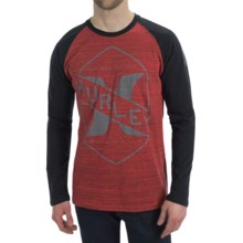 Hurley Breakaway Marble T-Shirt - Long Sleeve (For Men) in Red - Closeouts