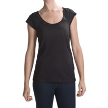 Hurley Cap Sleeve T-Shirt - Short Sleeve (For Women) in Black - Closeouts