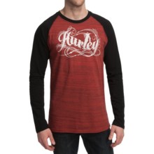 Hurley Daytons Raglan T-Shirt - Long Sleeve (For Men) in Redline - Closeouts
