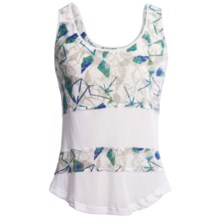 Hurley Featherweights Mesh 2 Tank Top - Jersey Knit (For Women) in White - Closeouts
