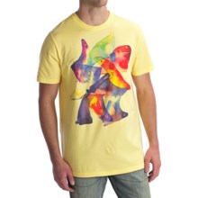 Hurley Fins Out T-Shirt - Short Sleeve (For Men) in Glow Yellow - Closeouts