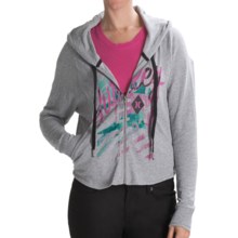 Hurley Freshman 15 Hoodie - Full Zip (For Women) in Heather Grey - Closeouts