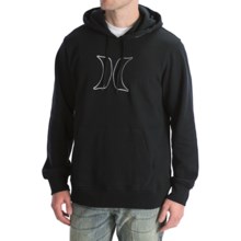 Hurley Icon Pullover Hoodie Sweatshirt (For Men) in Black - Closeouts