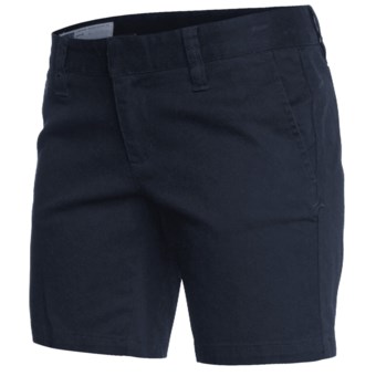 Hurley Lowrider Bermuda Shorts - Stretch Cotton Twill (For Women) in True Navy