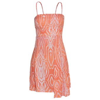 Hurley Naiad Tank Dress - Spaghetti Straps (For Women) in Conch Orange