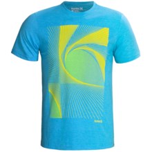 Hurley Portal T-Shirt - Short Sleeve (For Men) in Heather Cyan - Closeouts