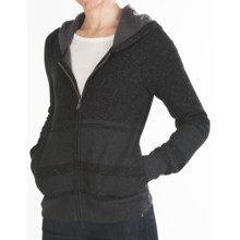 Hurley Retreat Zip Hoodie Sweatshirt (For Women) in Heather Black - Closeouts