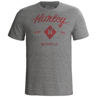 Hurley Shock Treatment T-Shirt - Short Sleeve (For Men) in Salt & Pepper