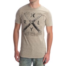 Hurley Switch Beats T-Shirt - Short Sleeve (For Men) in Heather Sand - Closeouts