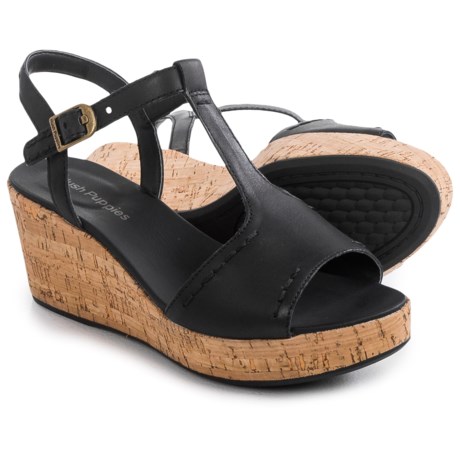 Hush Puppies Blakely Durante Wedge Sandals Leather For Women