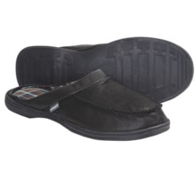 Hush Puppies Clyde Slippers - Leather, Slip-Ons (For Men) in Black - Closeouts